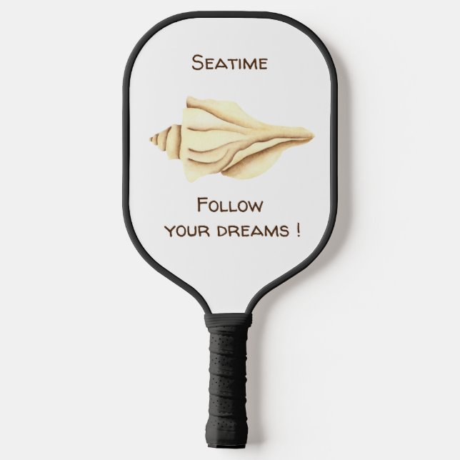 Raquette De Pickleball Été Suivez vos rêves Coquille Romantique  (Verso)