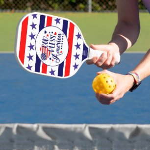 Raquette De Pickleball Étoiles et rayures Amérique