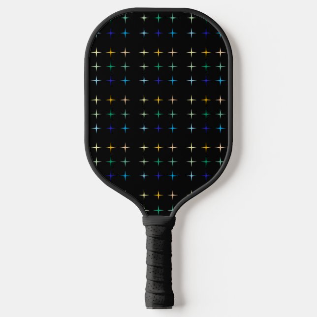 Raquette De Pickleball Étoiles géométriques du milieu du siècle rétro Des (Recto)