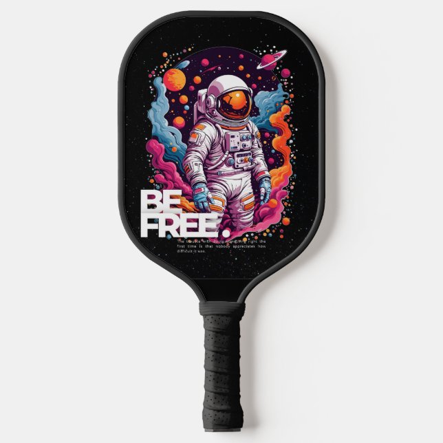 Raquette De Pickleball ÊTRE GRATUIT Conception des astronautes (Recto)
