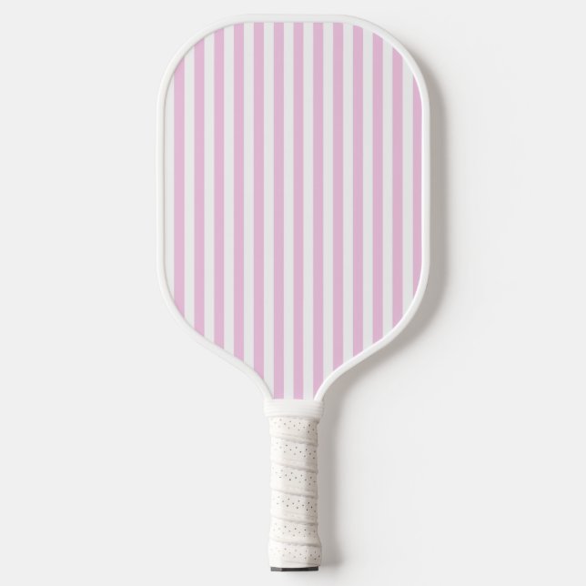 Raquette De Pickleball Eve et Sofie rose stries (Recto)