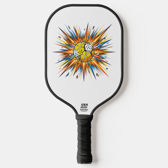 Raquette De Pickleball Exploding Padel Ball Pop Art Illustration (Recto)