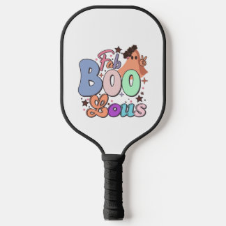 Raquette De Pickleball Fab Boo Lous Retro Cute Halloween T