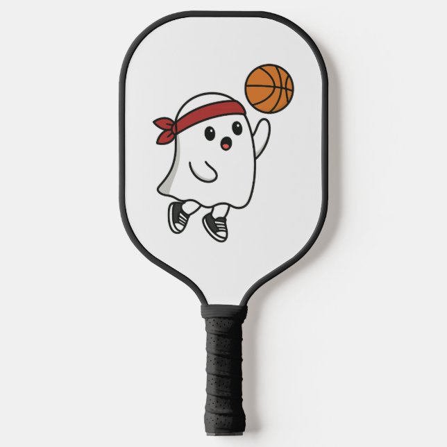Raquette De Pickleball Fantôme de basket-ball éffrayant (Recto)