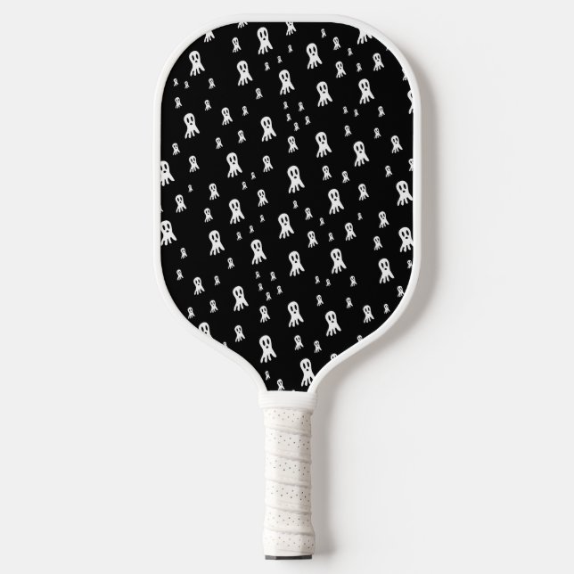 Raquette De Pickleball Fantômes d'Halloween foncé (Recto)