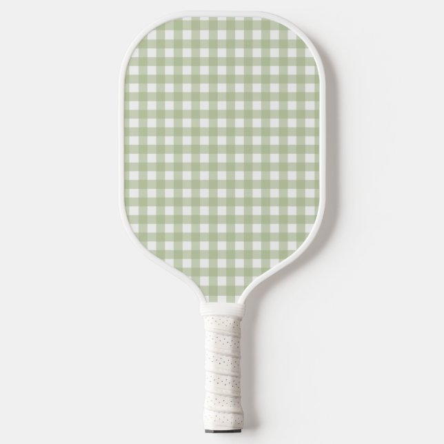 Raquette De Pickleball Faye et Lauren Green Gingham (Recto)