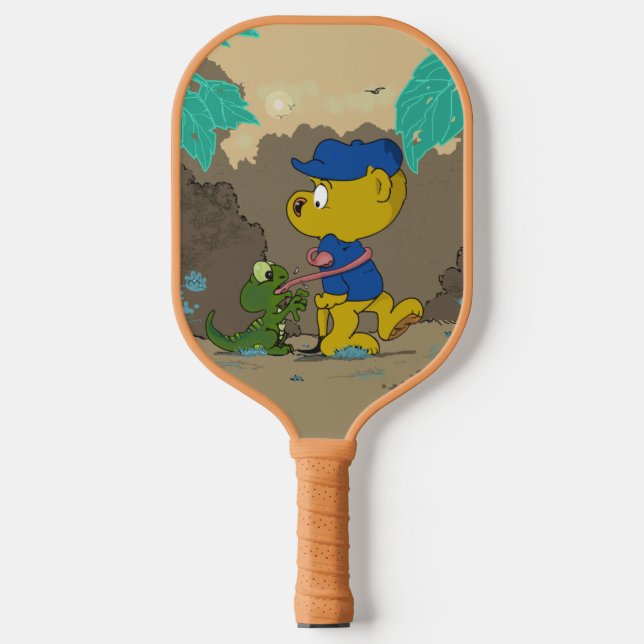 Raquette De Pickleball Ferald & The Baby Lizard | Kids Pickleball Paddle (Recto)