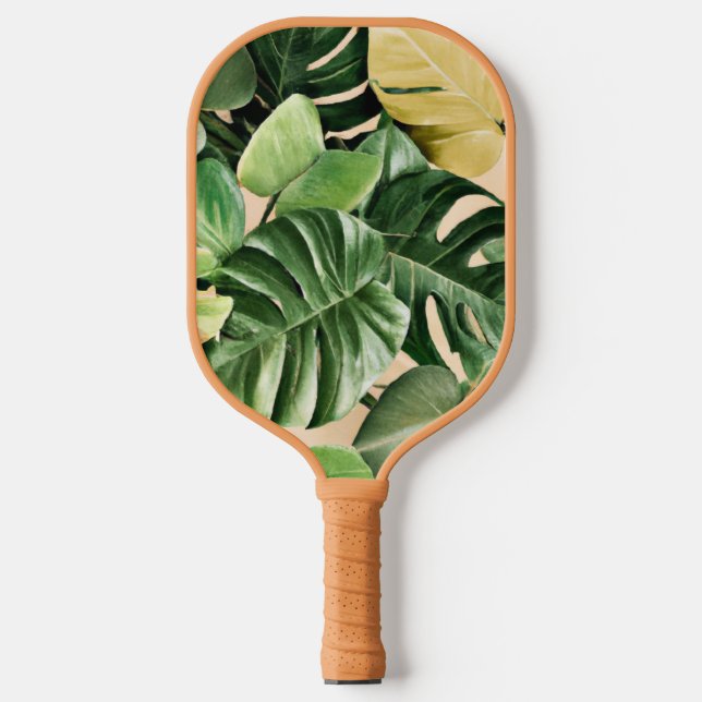 Raquette De Pickleball Feuille florale/hawaïenne/tropicale (Recto)