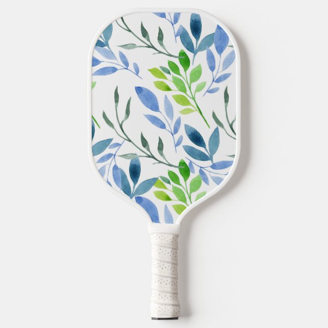 Raquette De Pickleball Feuilles Abstraits de fougère (Recto)