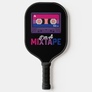 Raquette De Pickleball Fierté LGBT Je Suis Une Cassette Mixtape Bi