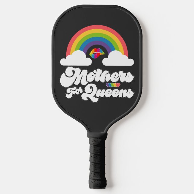 Raquette De Pickleball Fierté LGBT Mères Arc-En-Ciel Pour Queens Gay Lesb (Recto)