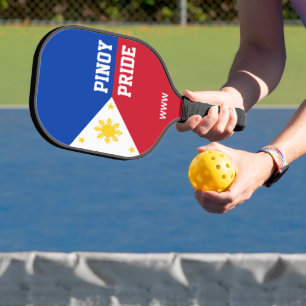 Raquette De Pickleball FIERTE PINOY Monogramme Philippines Drapeau Philip