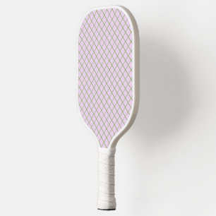 Raquette De Pickleball filet vert sur pagaie à boule de pickleball rose