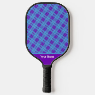 Raquette De Pickleball Fitness mignonne Purple À damiers Pickleball Paddl