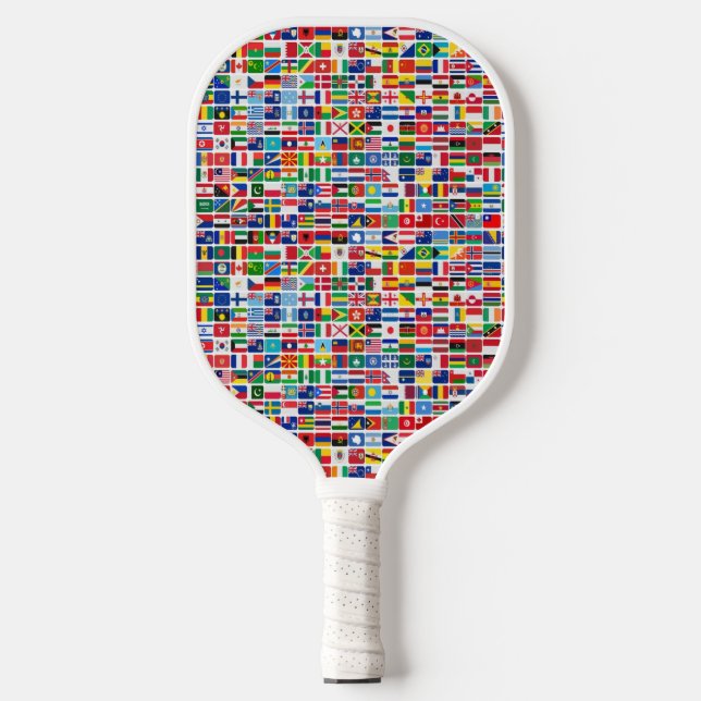 Raquette De Pickleball Flags de la nation World All Countries (Recto)
