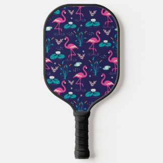 Raquette De Pickleball Flamant rose mignon Motif sans couture