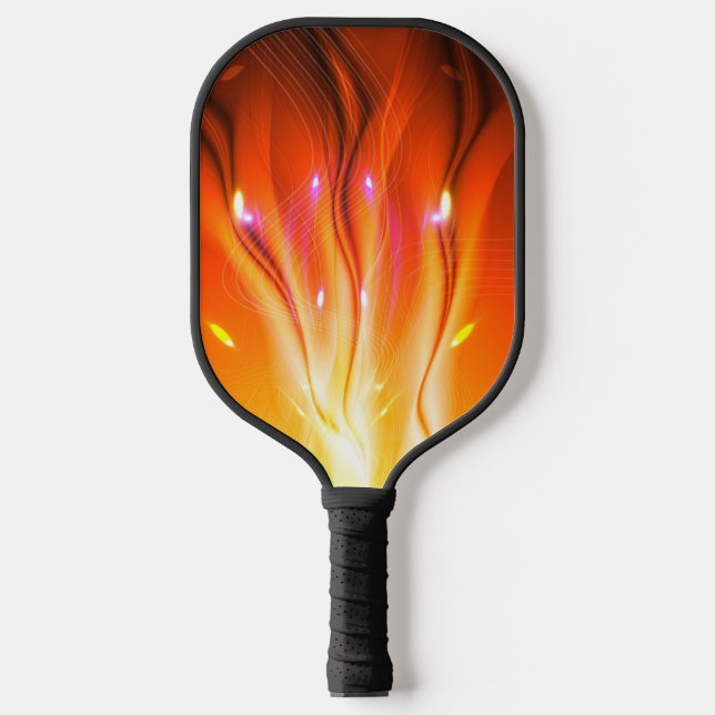 Raquette De Pickleball Flammes Abstraites colorées (Recto)
