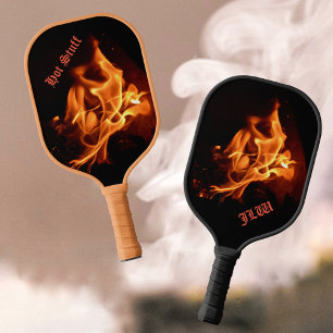 Raquette De Pickleball Flammes de feu Hot Stuff Personnalisé
