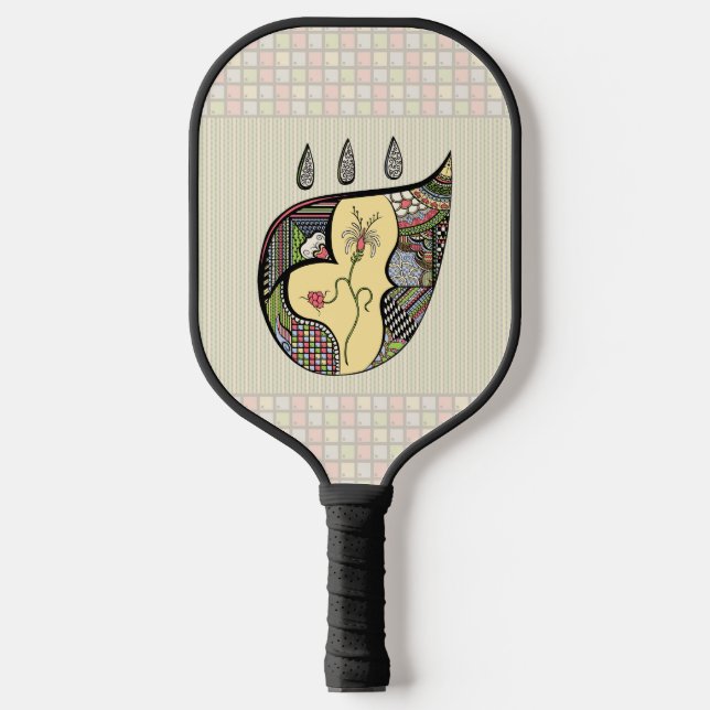 Raquette De Pickleball Fleur à l'intérieur (Recto)
