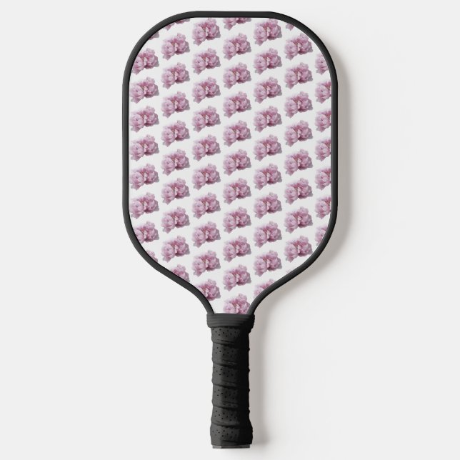 Raquette de Pickleball Fleur de Pivoine Rose (Recto)