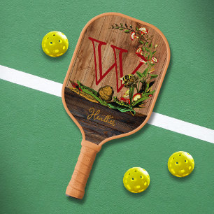 Raquette De Pickleball Fleur de trompette et abeille du pays