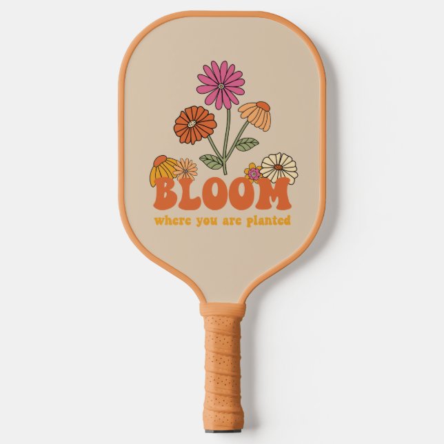 Raquette De Pickleball Fleur Où vous êtes planté (Recto)