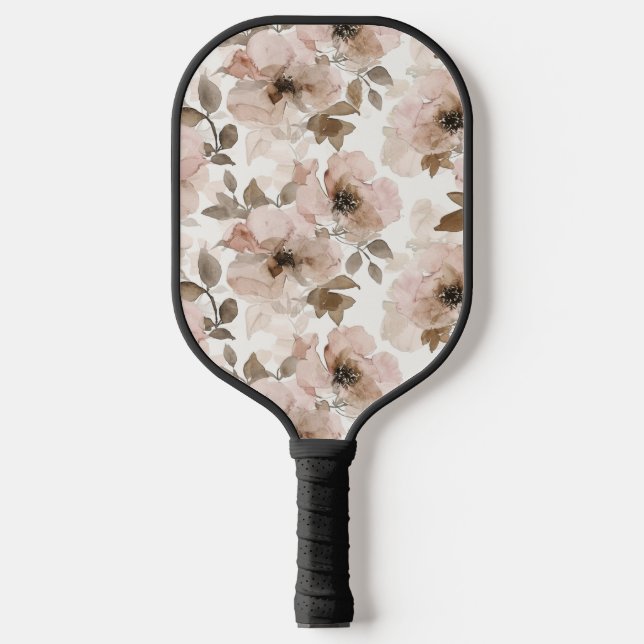Raquette De Pickleball Fleur sud-ouest marron rose (Recto)