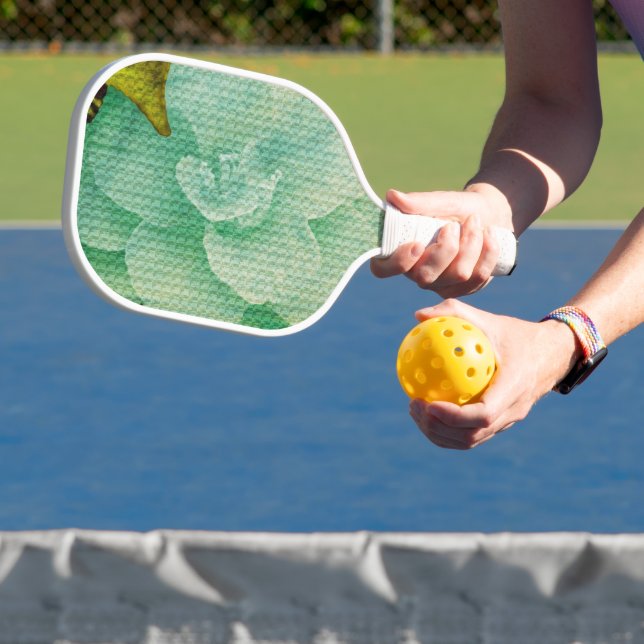 Raquette De Pickleball Fleur texturée par Shirley Taylor (Insitu)