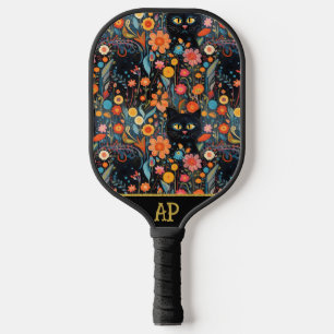 Raquette De Pickleball *~* Fleur Whimsical Quirky Cat AP68 PHOTO 1