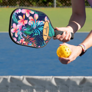 Raquette De Pickleball Fleurs de Dark Island personnalisées