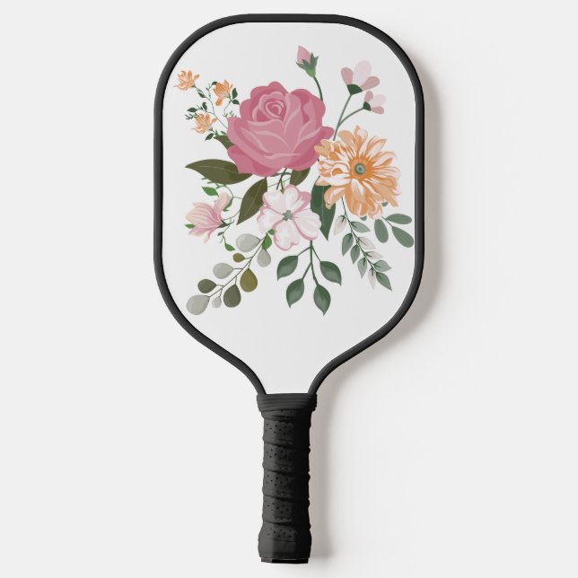 Raquette De Pickleball Fleurs d'eau (Verso)