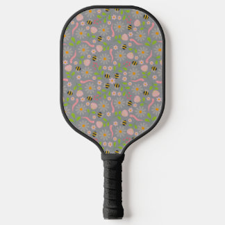 Raquette De Pickleball Fleurs et créatures inspirées de la nature