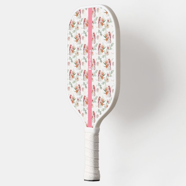 Raquette De Pickleball Fleurs et Pickleball d'oiseaux (Gauche)