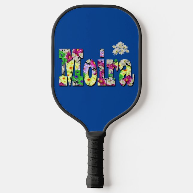 Raquette De Pickleball Floral Moira Nom, Pickleball Paddle (Verso)