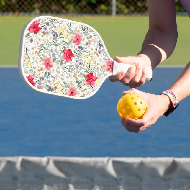 Raquette De Pickleball Floral rétro (Insitu)