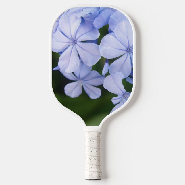 Raquette De Pickleball Fond Bokeh Floral Bleu (Recto)