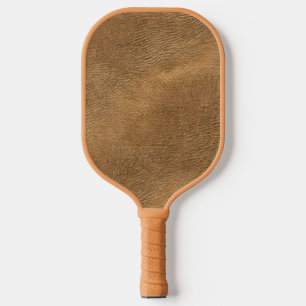 Raquette De Pickleball Fond en cuir couleur chameau