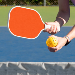 Raquette De Pickleball Fond orange texturé calme et simple