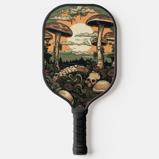 Raquette De Pickleball Forêt de champignons punk (Recto)