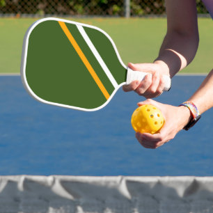 Raquette De Pickleball Forêt Vert lisse Jaune Blanc Racing raypes