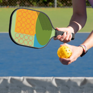 Raquette De Pickleball Formes Abstraites