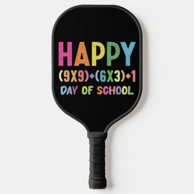 Raquette De Pickleball Formule Mathématique 100 Jours D'école Drôle Prof  (Recto)