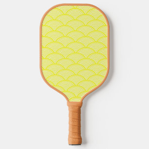 Raquette De Pickleball Foules japonaises jaunes motif Pickleball Paddle