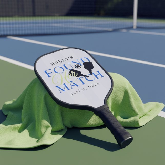 Raquette De Pickleball Found Her Match Pickleball Sporty Bachelorette (Found Her Match Pickleball Sporty Bachelorette Pickleball Paddle)