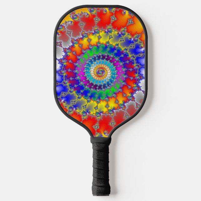 Raquette De Pickleball Fractale psychédélique (Recto)