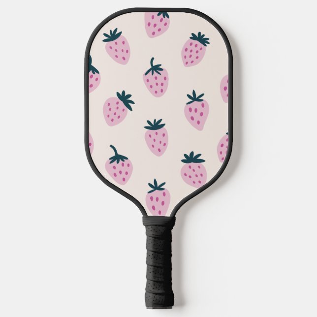 Raquette De Pickleball Fraises rose (Recto)