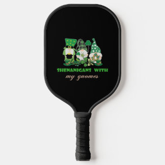 Raquette De Pickleball Fredonnements avec mes gnomes - Joyeuse St. Patric