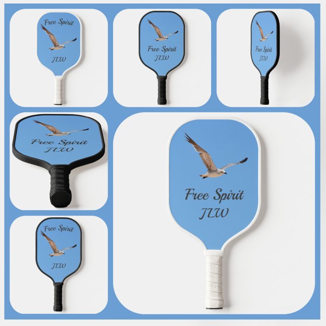 Raquette De Pickleball Free Spirit Seagull en vol Sky Blue (Créateur téléchargé)