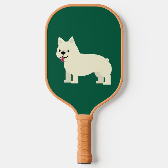 Raquette De Pickleball Frenchie Lover Green (Recto)