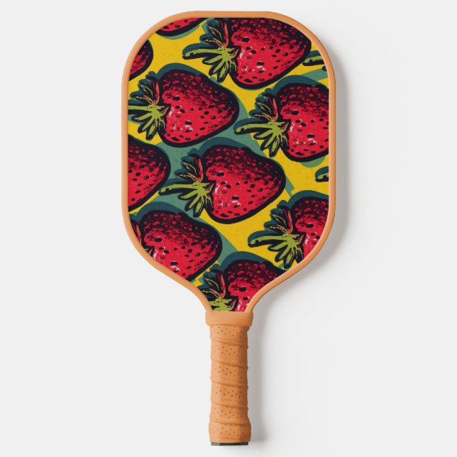 Raquette De Pickleball Fruitaire Motif fraise Berry fraises F (Recto)